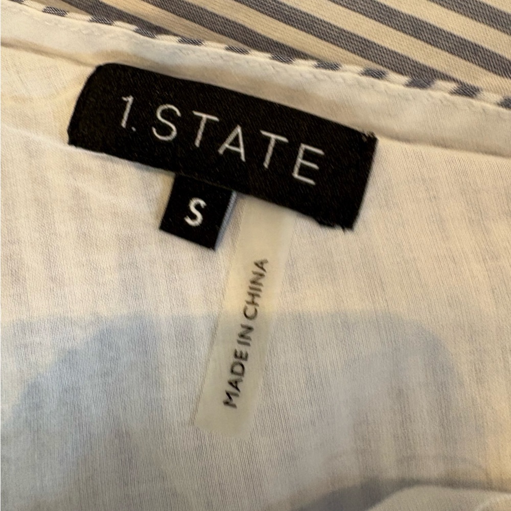 1 State Off The Shoulder Striped Top - Picture 6 of 9